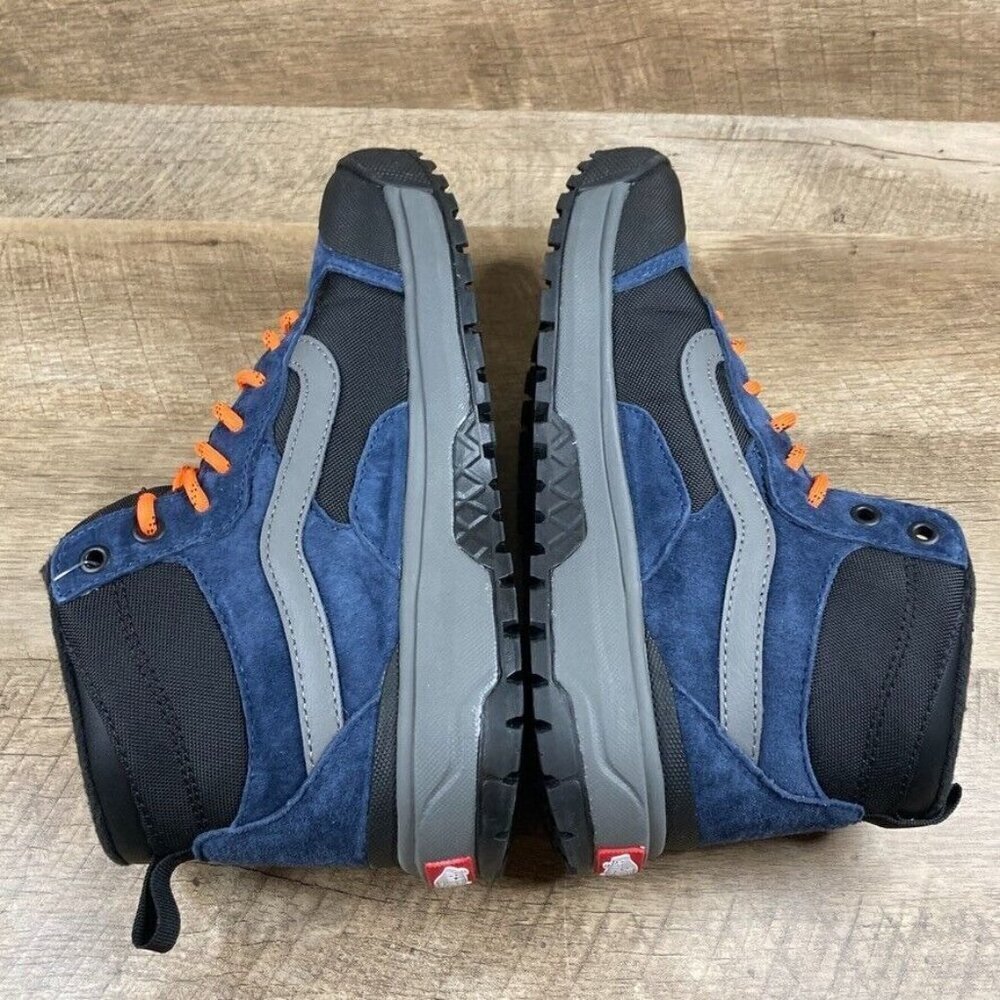 VANS UltraRange Exo Hi MTE-1 Dress Blues Black Orange Mens 7 Womens 8.5 NEW - Picture 7 of 13